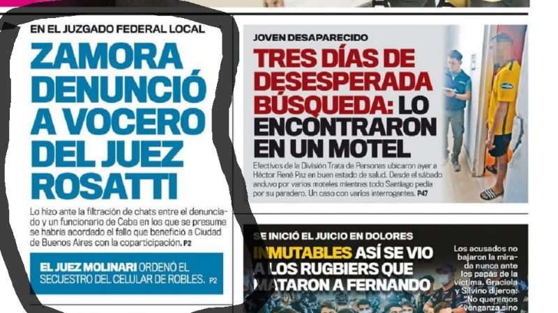 El santiagueño Zamora denunció al vocero de Rosatti