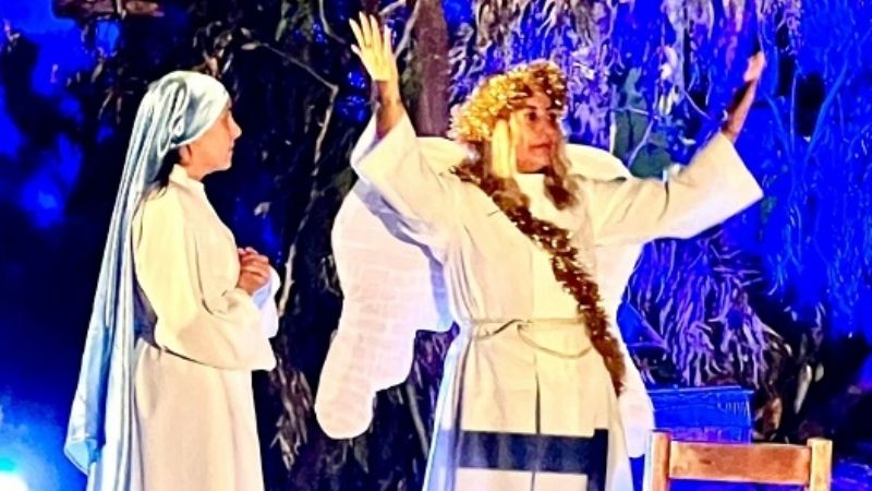 Se concretó el pesebre viviente  en la parroquia Jesús Niño