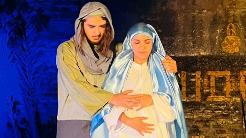 Se concretó el pesebre viviente  en la parroquia Jesús Niño