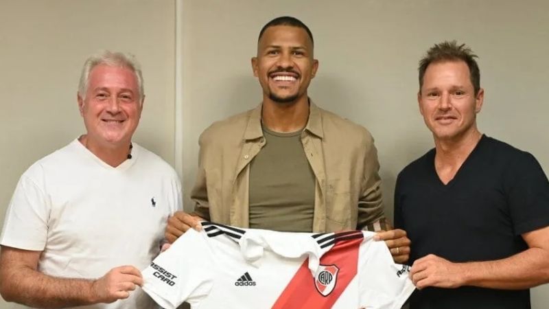 Rondón fue presentado y ya entrenó en River