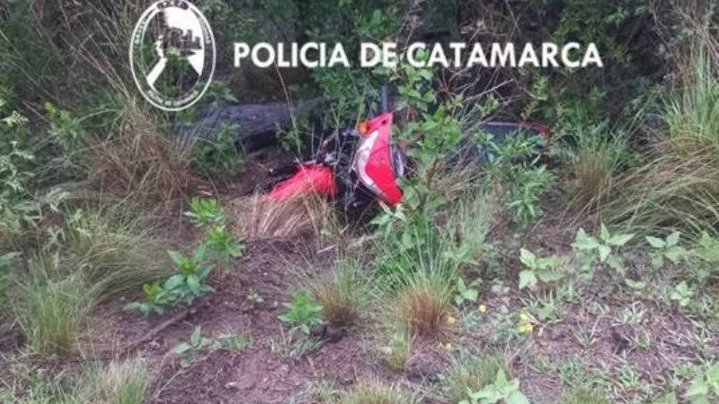 Derrapó en su motocicleta en Ancasti