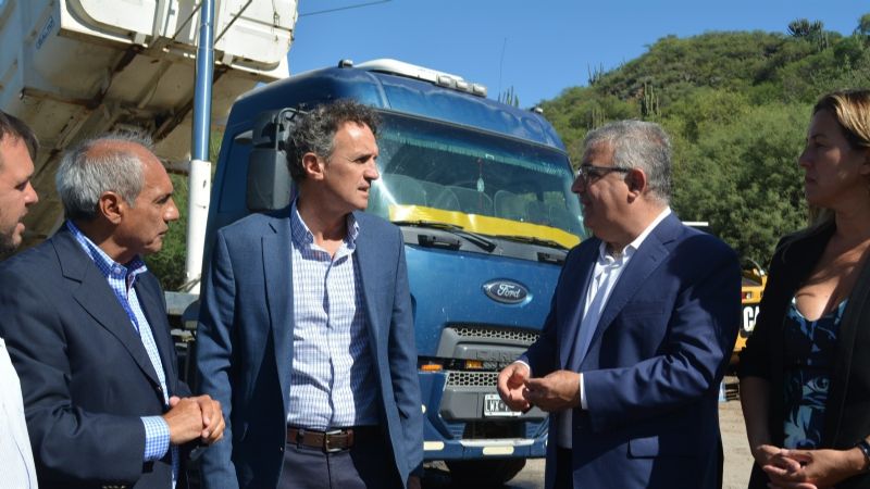 El ministro Katapodis visitó la obra de repavimentación de RN 38, en Catamarca