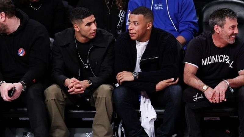 Mbappé sin paz, fue recibido con "Muchachos", en partido de la NBA