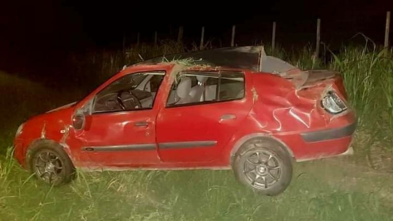 Volcó un auto en Los Altos