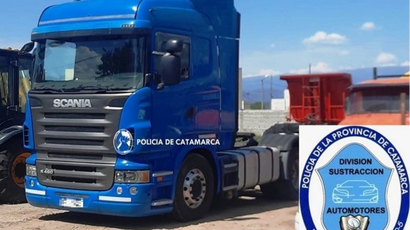 Recuperan un camión requerido por la Justicia