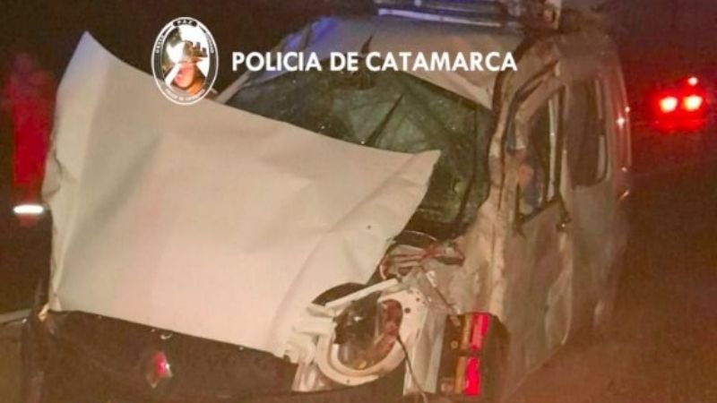 Vuelco en Tinogasta, dos personas resultaron lesionadas