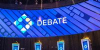 ESCENARIO del primer Debate Presidencial 2023, que se emitiriá desde Santiago del Estero.