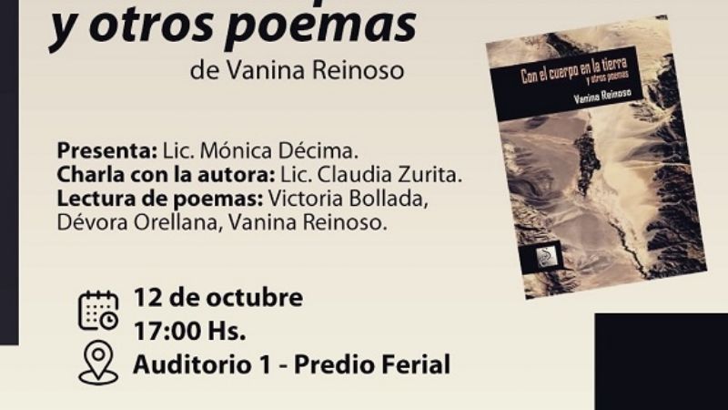 Presentación del libro: " Con el cuerpo en la tierra y otros poemas"