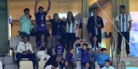 LA FAMILIA MESSI siguiendo a la Selección, ahora, en el Monumental, tendrá su espacio propio, para 12 personas.