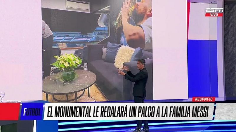 River le ragala un palco del Monumental a la familia Messi