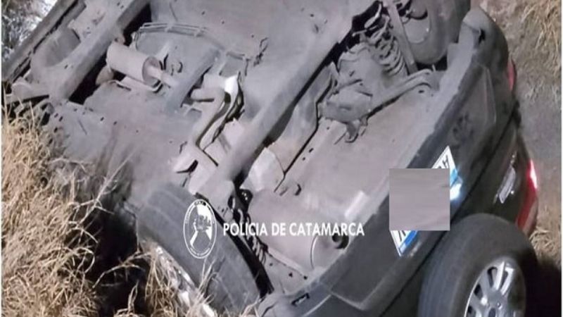 Vuelco en la Quebrada de Moreira