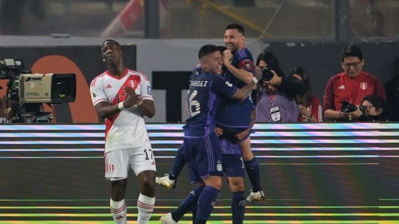 Con doblete de Messi, Argentina "liquidó" a Perú 2-0