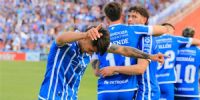 GODOY CRUZ festeja su triunfo ante San Lorenzo, que sufrió su segunda caída consecutiva.