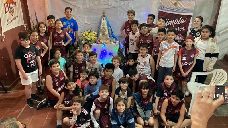 La Virgen del Valle “visitó” el Club Atlético Olimpia