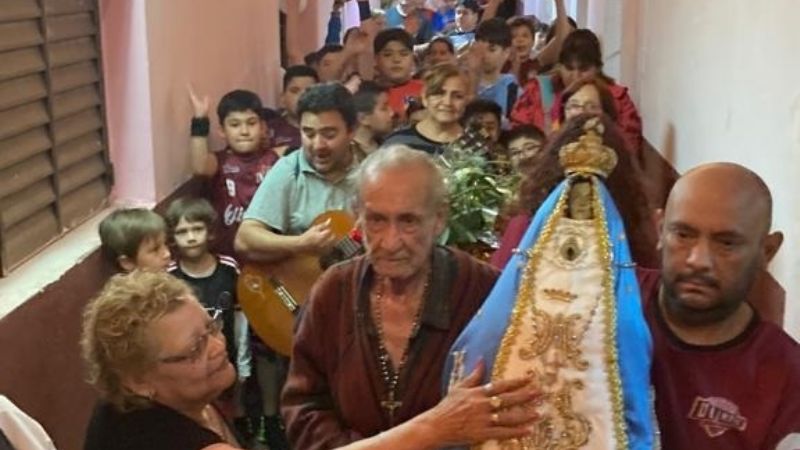 La Virgen del Valle “visitó” el Club Atlético Olimpia