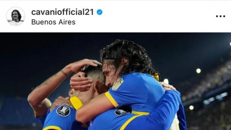 Cavani: "Juntos y más juntos que nunca"