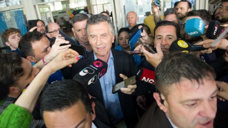 Macri votó en Palermo y dijo que observa un escenario de balotaje