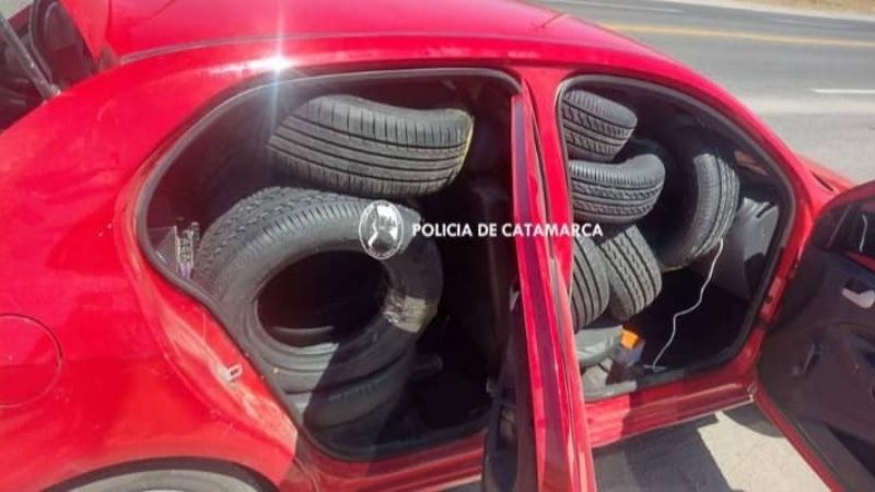 Secuestraron neumáticos
