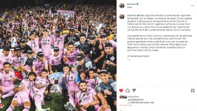 Emotivo balance de Messi sobre la temporada en la MLS