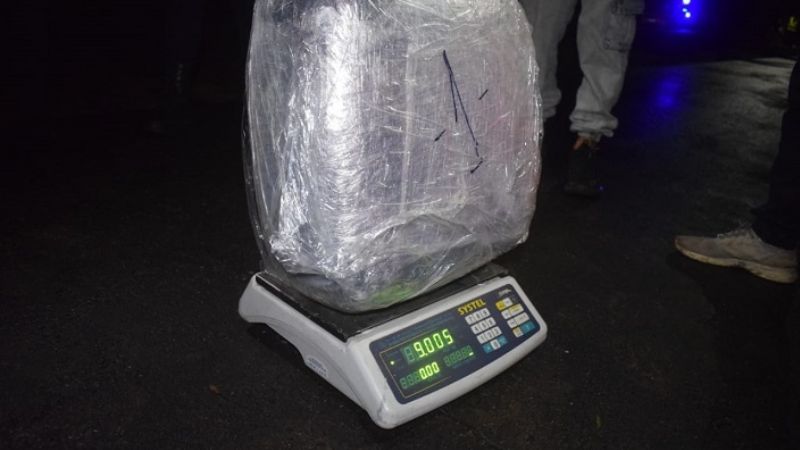 Secuestraron un cargamento con 121 kilos de marihuana