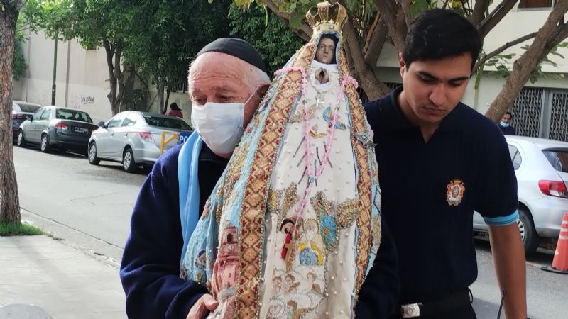 La Madre del Valle visita Inspección General municipal y Policía Federal