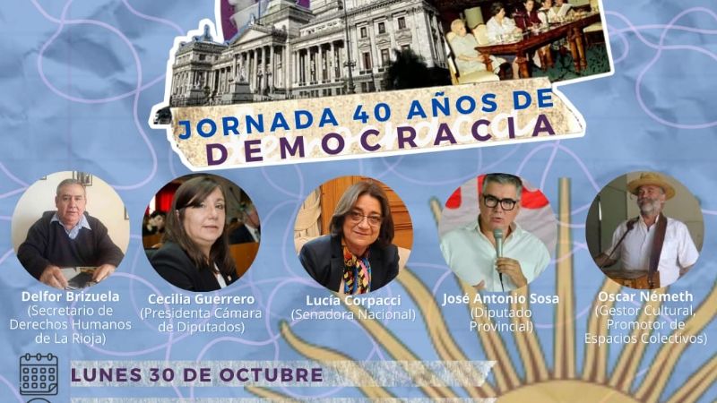 Diputados impulsa un conversatorio por los 40 años de democracia en nuestro país