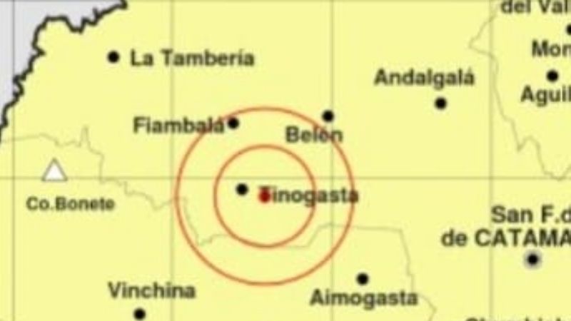 Temblor en Catamarca