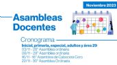 Cronograma de asambleas para el mes de noviembre