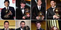 MESSI con ochos (8) Balores de Oro, con lo distiguiera la revista franceso France Football.