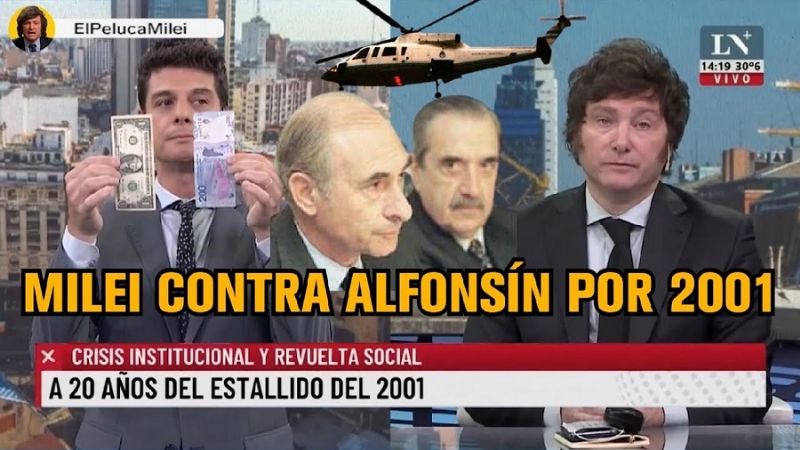 Milei volvió a cargar contra Alfonsín y los radicales