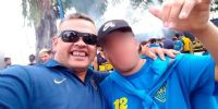 Oso Eloy, barra de Boca y miembro de la mafia china, que detenido en la previa de su viaje a Río.