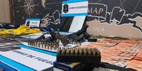Balas y armas secuestradas al 