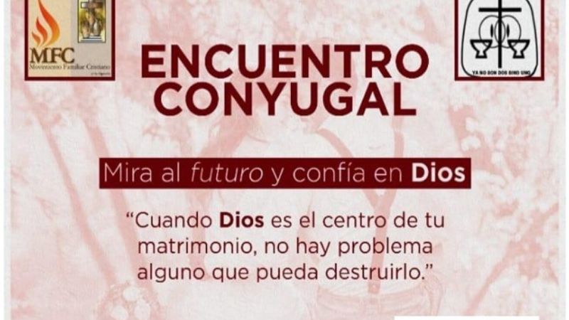 Invitan a encuentro para matrimonios