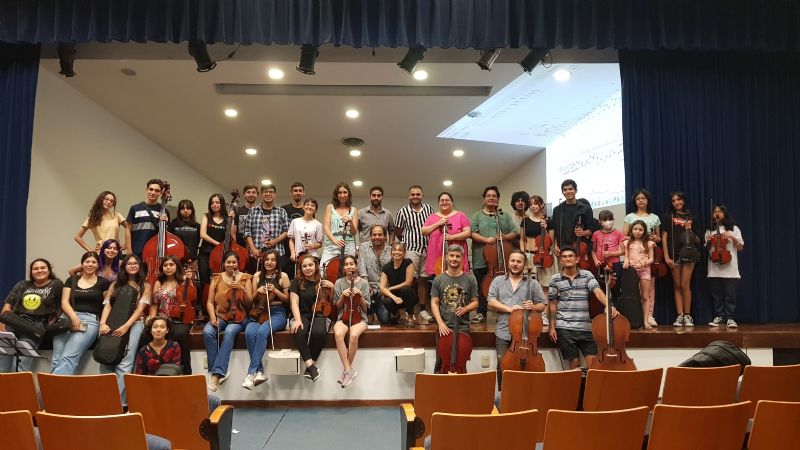 La orquesta del Ministerio de Educación participó de un taller de herramientas musicales orientadas al tango