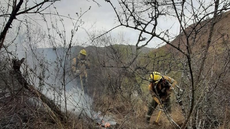 Condiciones climáticas ayudaron a contener el fuego en el Ambato
