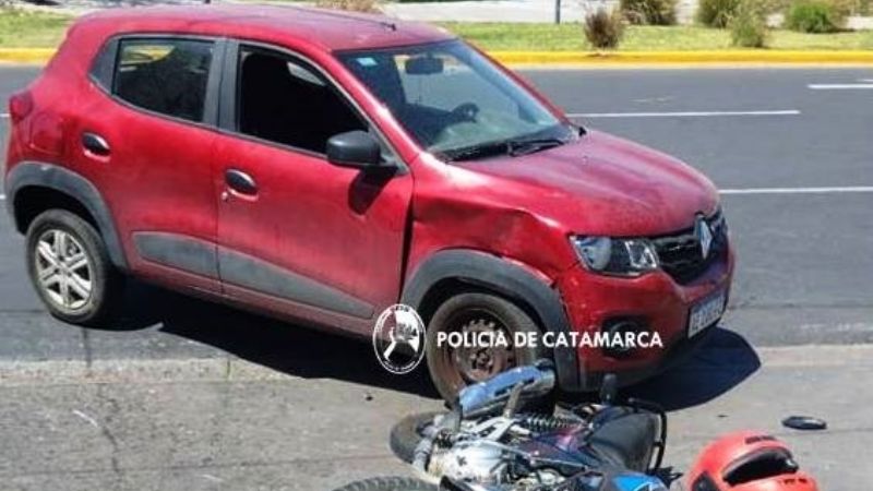 Choque frente a la Plaza de la Estación