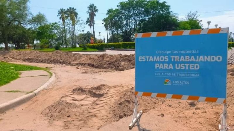 Avanzan con obras de desagüe cloacal y de agua potable en Los Altos