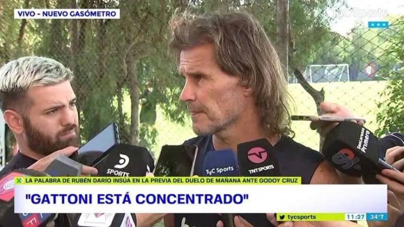 Insua confirmó a Gattoni entre los concentrados