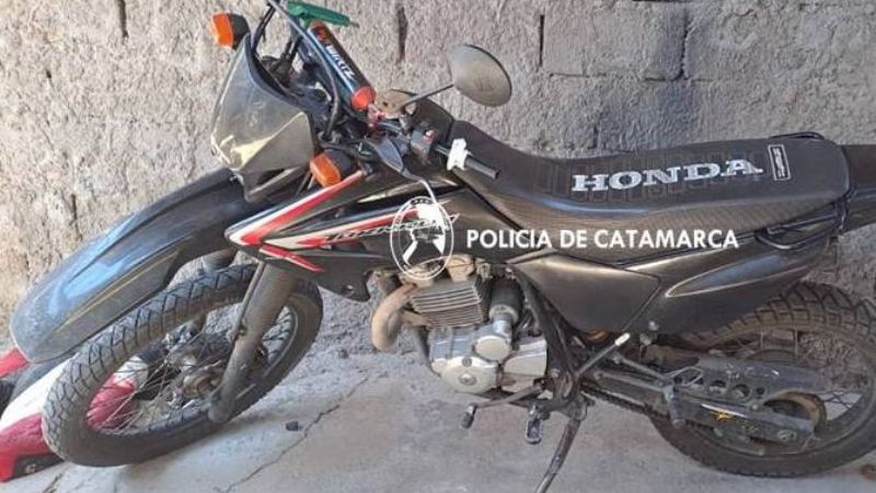 Recuperaron una motocicleta