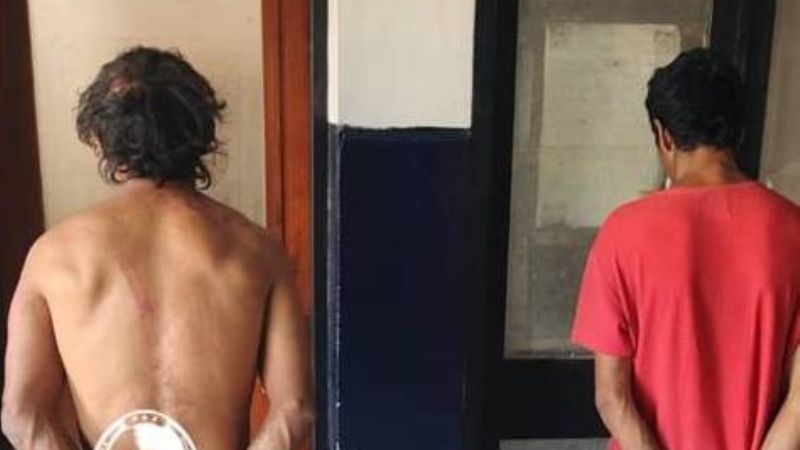 Por una garrafa fueron detenidos tres personas