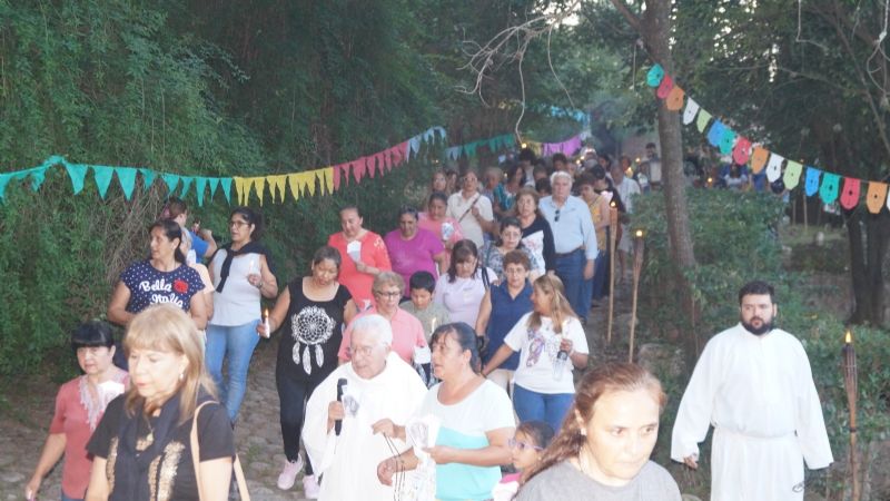 Celebraron a la Virgen de Lourdes en El Rodeo