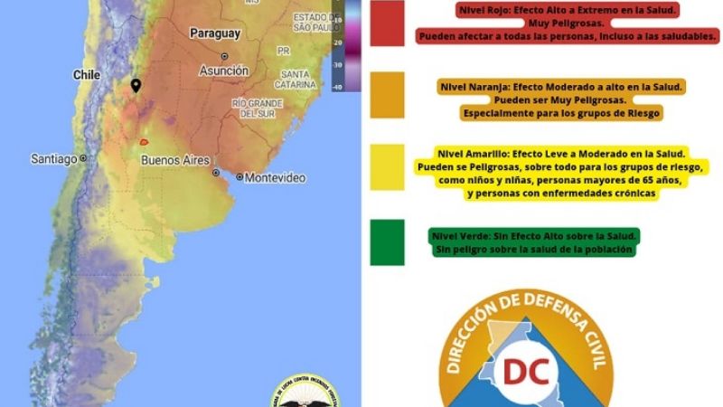 Alerta amarilla por temperaturas extremas y tormentas