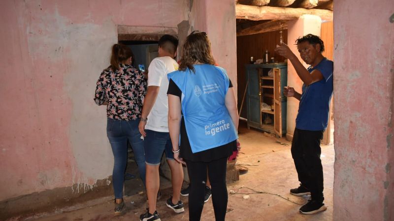 Nación envió ayuda a los damnificados por las lluvias en Santa María