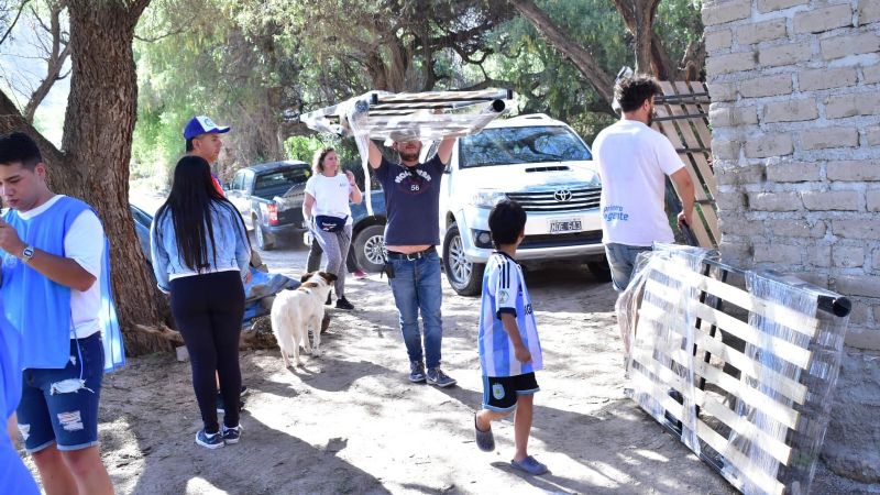Nación envió ayuda a los damnificados por las lluvias en Santa María