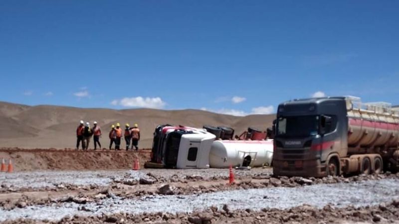 Se inició investigación por accidente de vehículo de minera