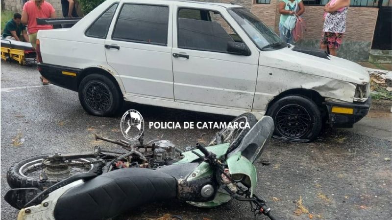 Quedó lesionado tras chocar