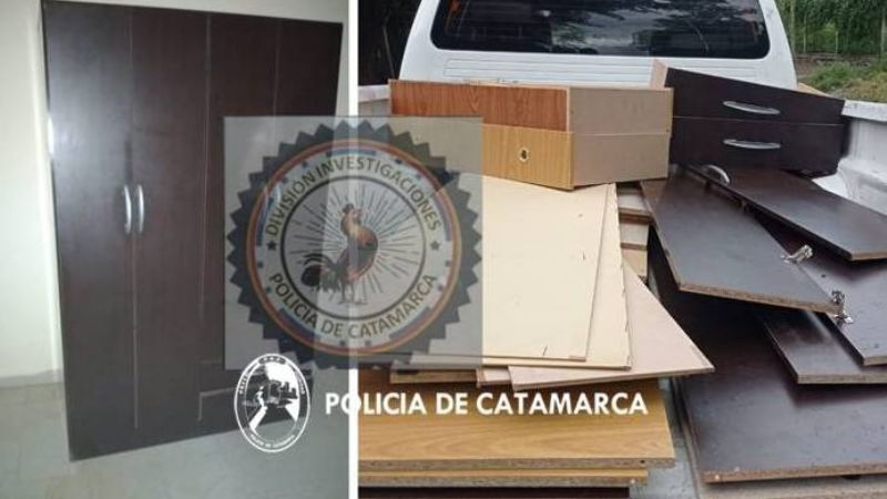 Recuperan muebles robados