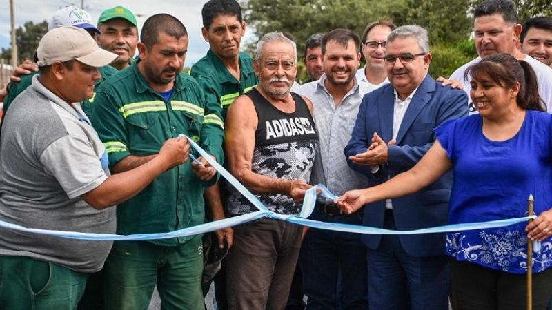 Inauguraron asfaltado en La Merced