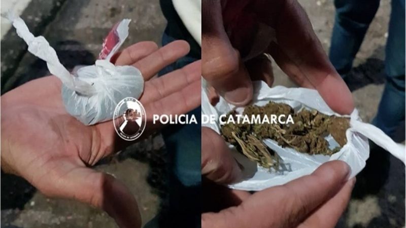 Secuestran droga en un control caminero de Paclín
