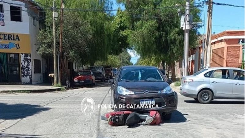 Menor hospitalizado tras un choque en Santa María